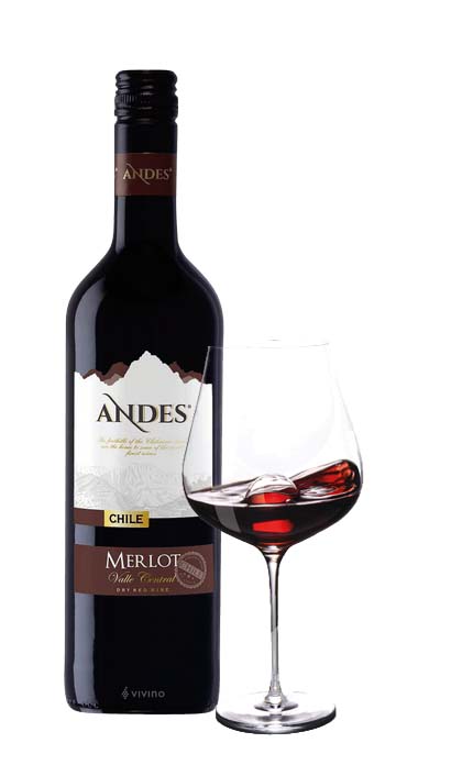 ANDES MERLOT CHILE - 13.0 75CL  BOTTLE 75cl  by andes - Compare prices in UAE